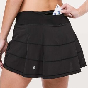 Lululemon Pace Rival Skirt Black Size 10 Regular length